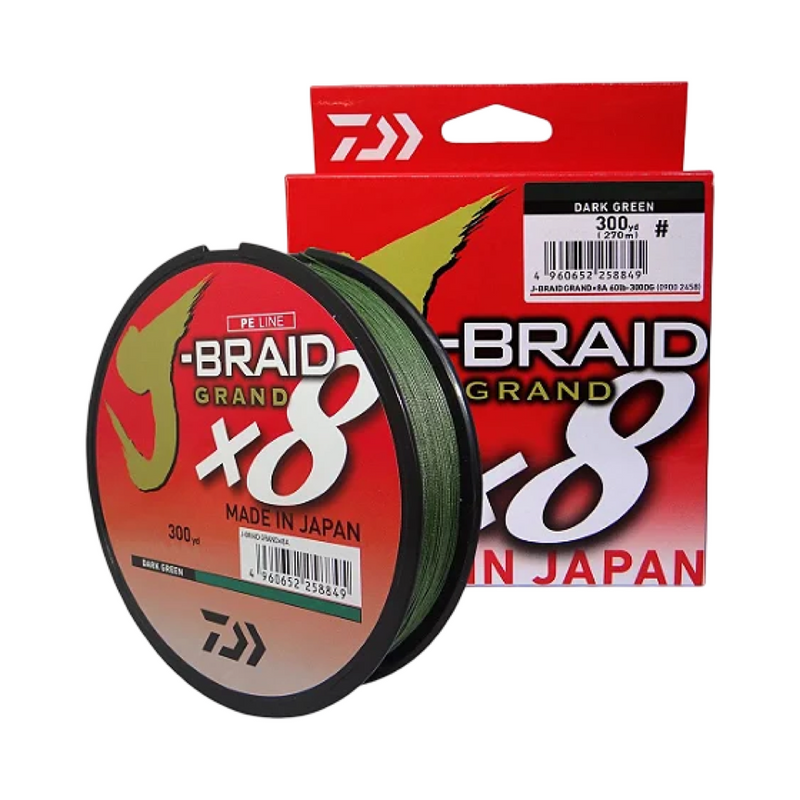 LINHA DAIWA J-BRAID GRAND X8 135M (DARK GREEN)