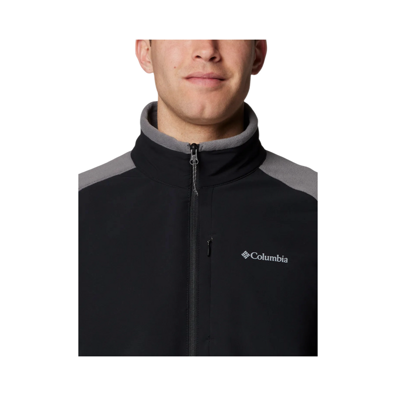 JAQUETA COLUMBIA SAGE PEAK FULL ZIP FLEECE CITY GREY/BLACK