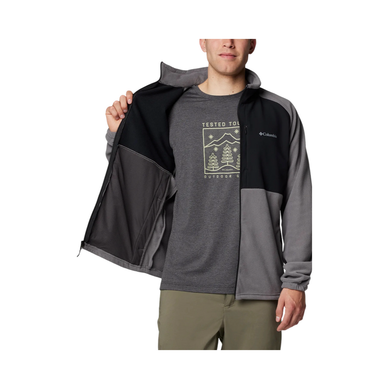 JAQUETA COLUMBIA SAGE PEAK FULL ZIP FLEECE CITY GREY/BLACK