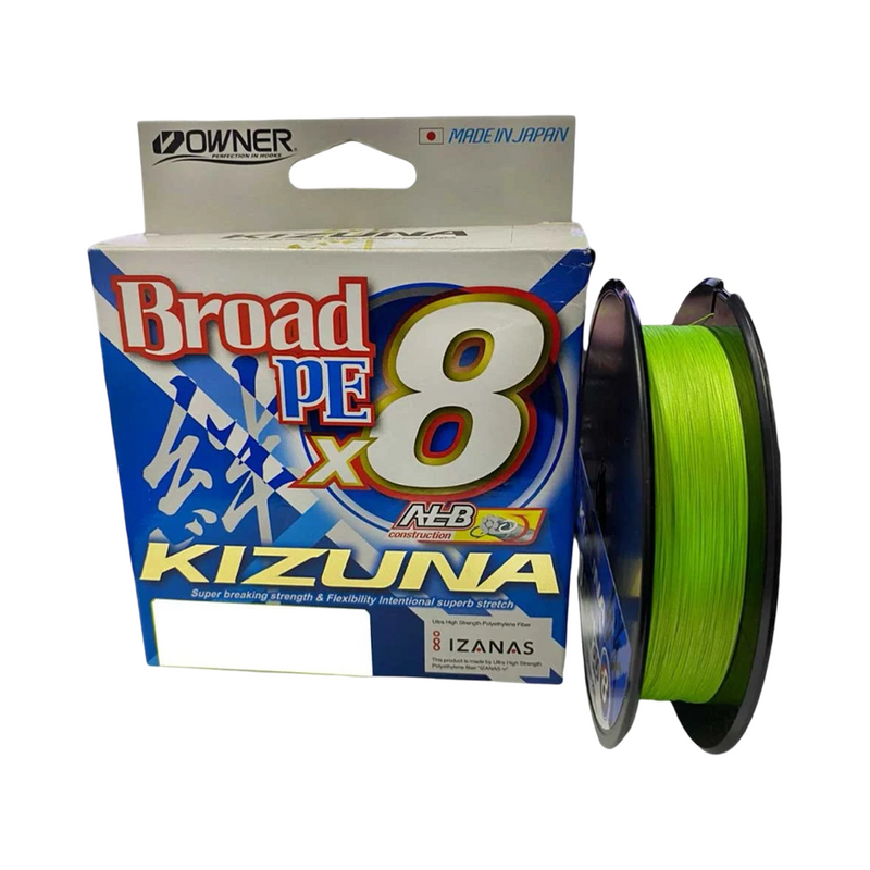 LINHA OWNER BROAD PE X8 KIZUNA 135M (CHARTREUSE)