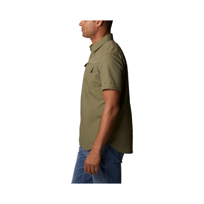 CAMISA COLUMBIA SILVER RIDGE II MANGA CURTA STONE GREEN