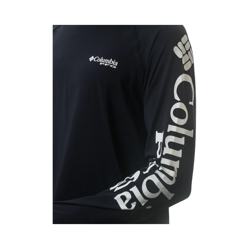 CAMISETA COLUMBIA AURORA M/L PFG TERMINAL TACKLE PRETO