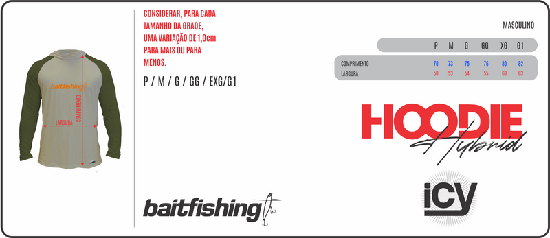 CAMISETA ICY BAIT HOODIE PRETO/BRANCO