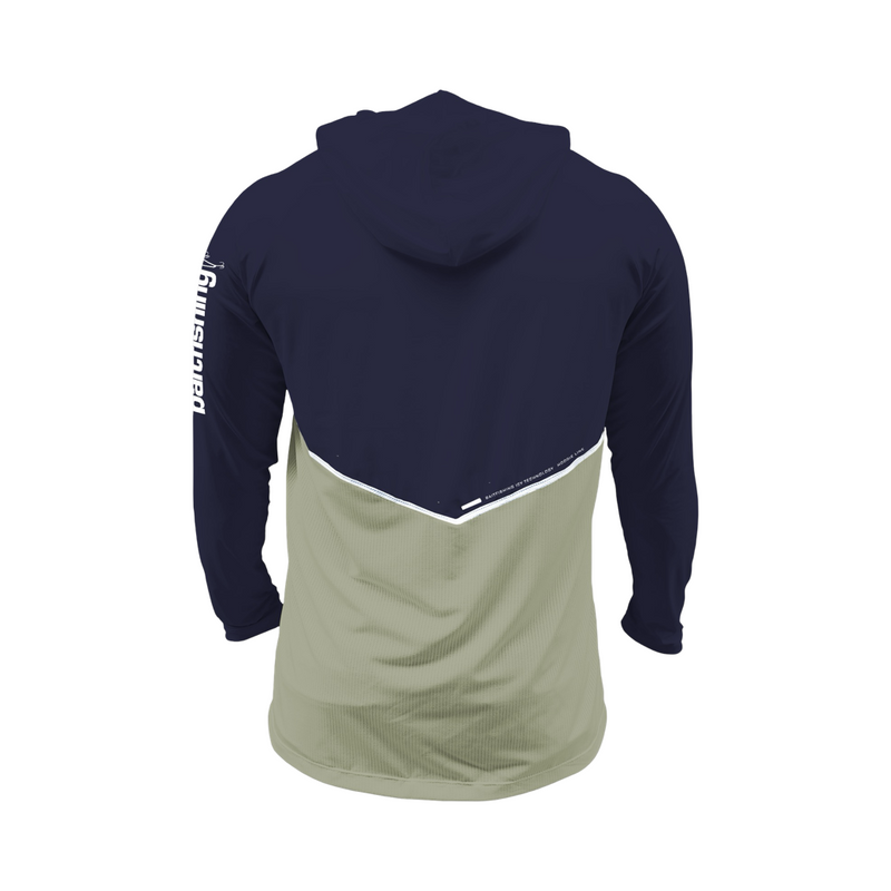 CAMISETA ICY BAIT HOODIE MARINHO/CAQUI