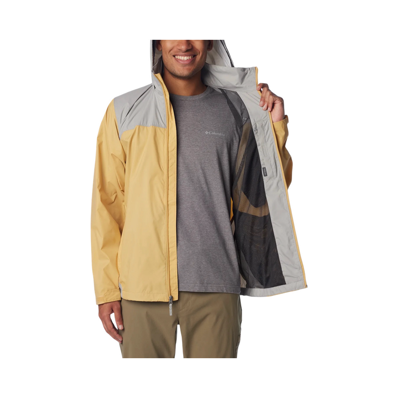 JAQUETA COLUMBIA GLENNAKER LAKE RAIN CINZA/AMARELO
