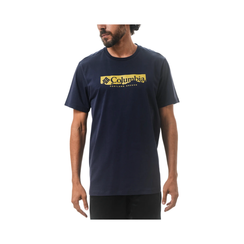 CAMISETA COLUMBIA BOX TREELINE AZUL MARINHO